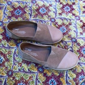 Toms leather and suede loafers
